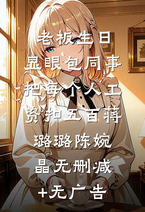 老板生日，显眼包同事把每个人工资扣五百蒋璐璐陈婉晶无删减+无广告