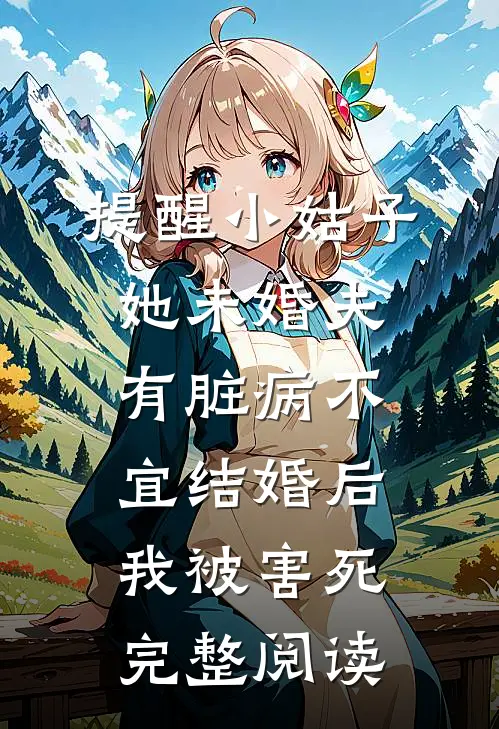 提醒小姑子她未婚夫有脏病不宜结婚后，我被害死完整阅读