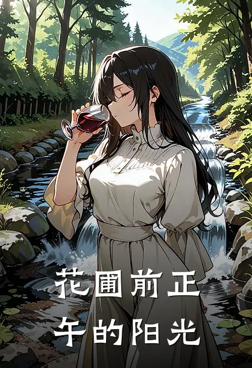 花圃前正午的阳光