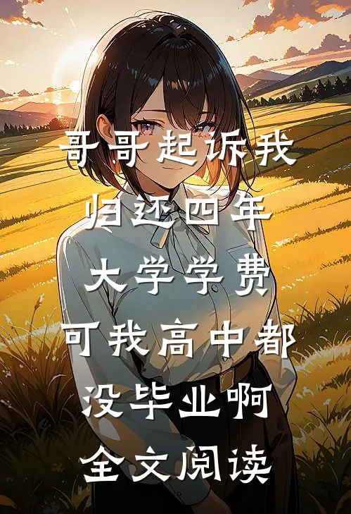 哥哥起诉我归还四年大学学费，可我高中都没毕业啊全文阅读