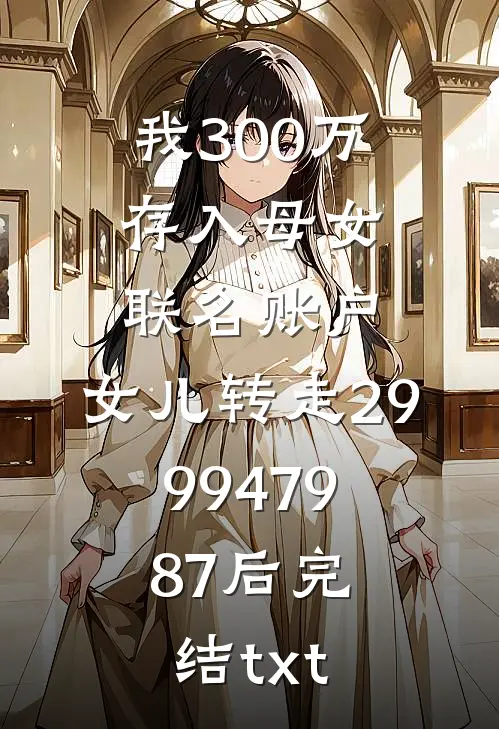 我300万存入母女联名账户，女儿转走2999479.87后完结txt