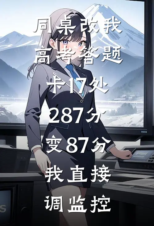 同桌改我高考答题卡17处，287分变87分，我直接调监控