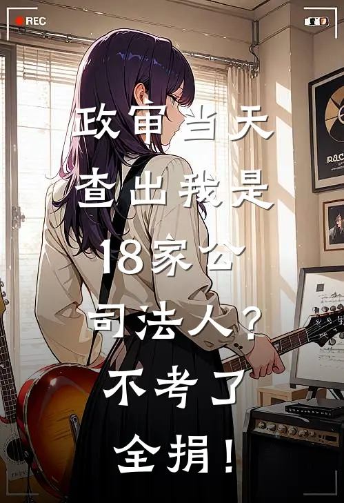 政审当天，查出我是18家公司法人？不考了，全捐！
