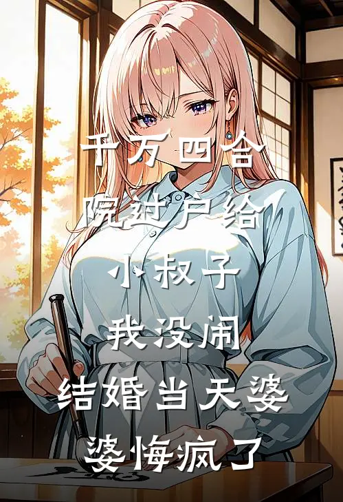 千万四合院过户给小叔子，我没闹，结婚当天婆婆悔疯了