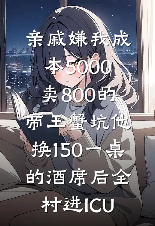 亲戚嫌我成本5000卖800的帝王蟹坑他，换150一桌的酒席后全村进ICU
