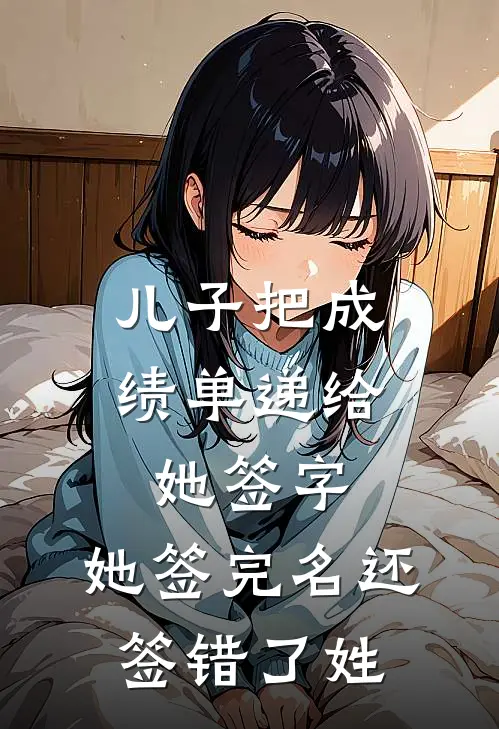 儿子把成绩单递给她签字，她签完名还签错了姓