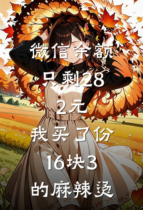 微信余额只剩28.2元，我买了份16块3的麻辣烫