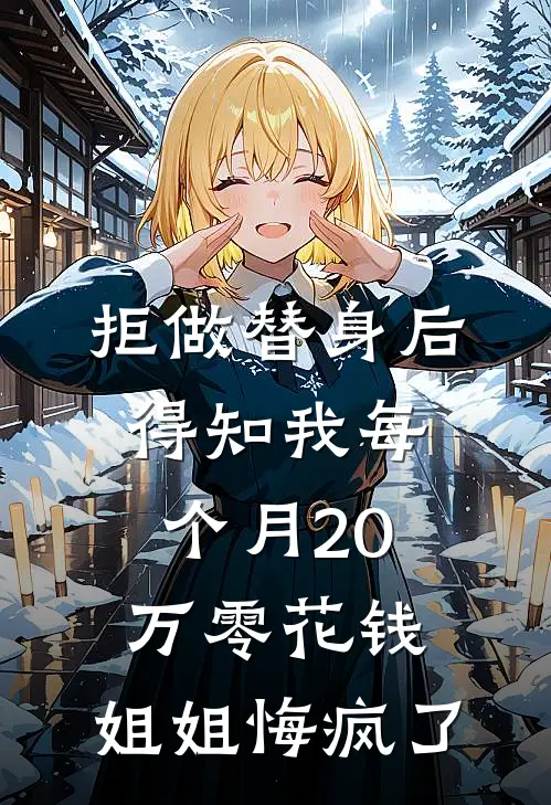 拒做替身后，得知我每个月20万零花钱，姐姐悔疯了