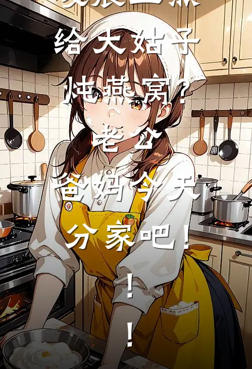 凌晨五点给大姑子炖燕窝?老公：爸妈今天分家吧！！！