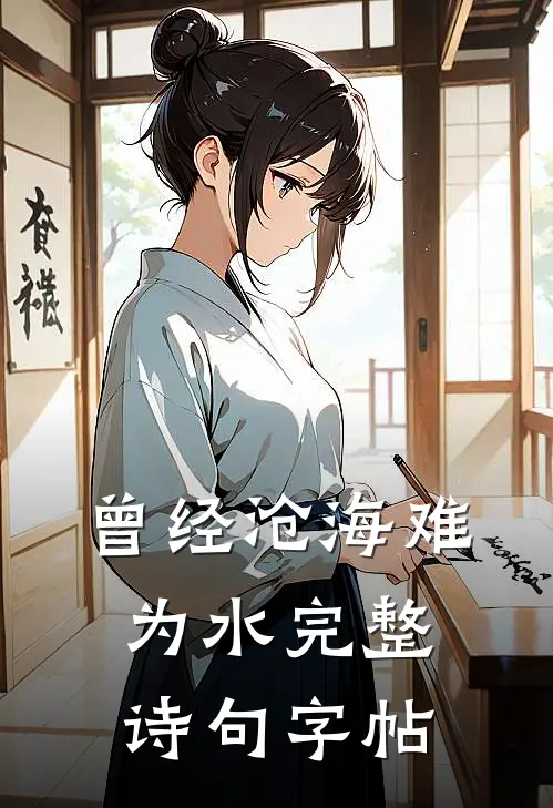 曾经沧海难为水完整诗句字帖