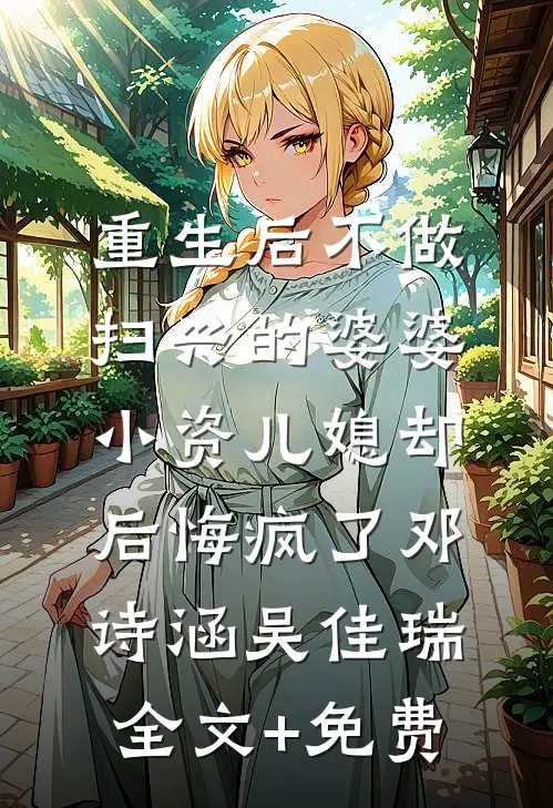 重生后不做扫兴的婆婆，小资儿媳却后悔疯了邓诗涵吴佳瑞全文+免费