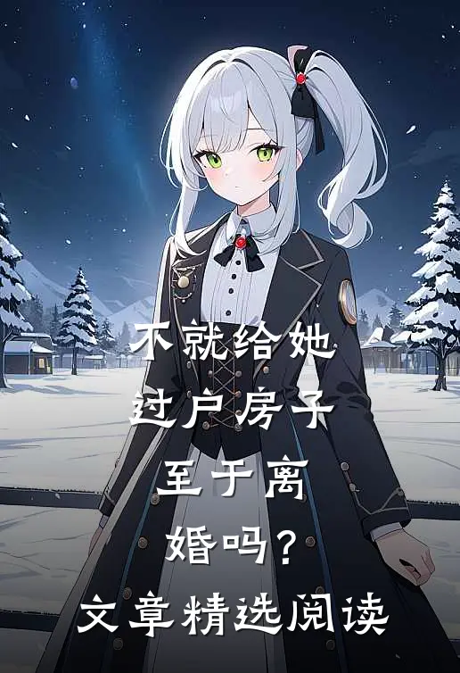 不就给她过户房子，至于离婚吗？文章精选阅读
