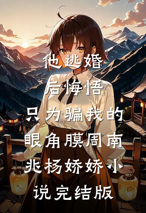 他逃婚后悔悟，只为骗我的眼角膜周南兆杨娇娇小说完结版